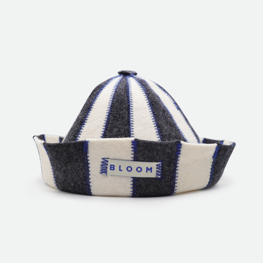 Sauna Hat - Charcoal / Cream