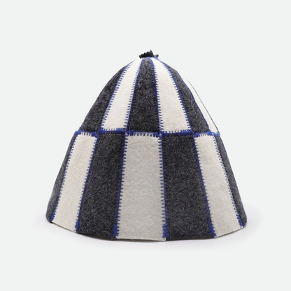 Sauna Hat - Charcoal / Cream